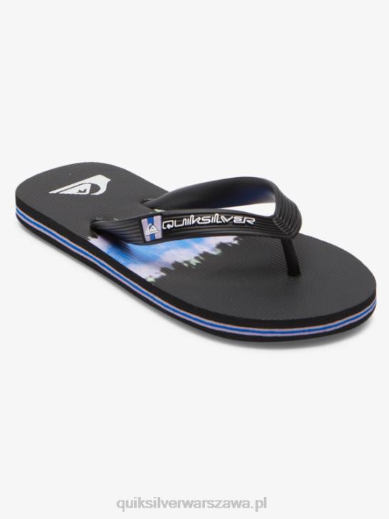 chłopcy Quiksilver 8-16 klapek molokai 4DBV2023 czarny