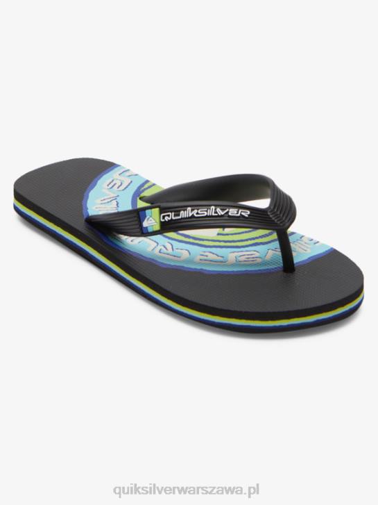 chłopcy Quiksilver 8-16 klapek molokai 4DBV2024 czarny