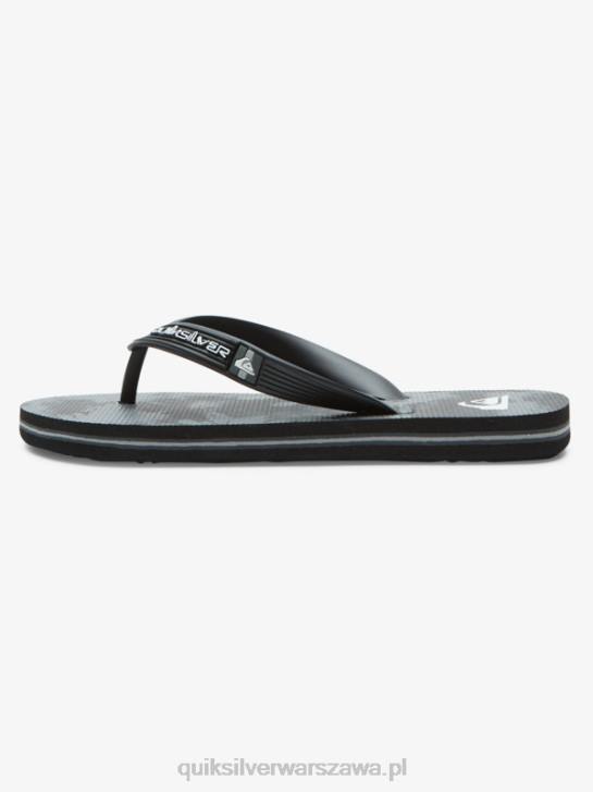 chłopcy Quiksilver 8-16 klapek molokai 4DBV2026 czarny szary