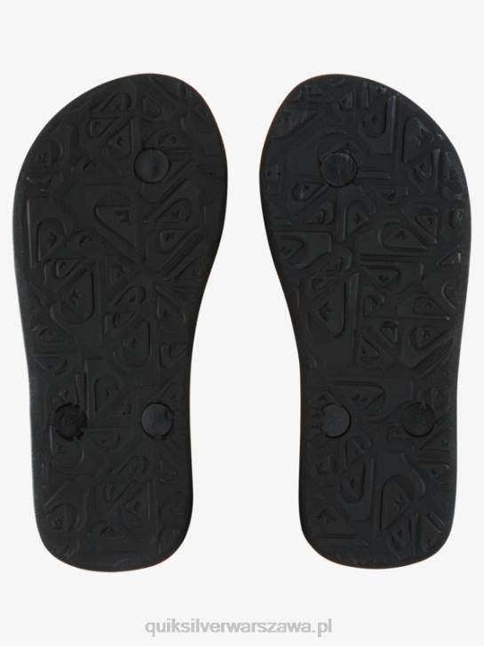 chłopcy Quiksilver 8-16 klapek molokai 4DBV2026 czarny szary