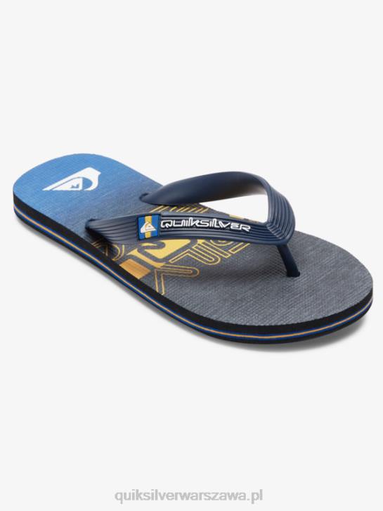 chłopcy Quiksilver 8-16 klapek molokai 4DBV2027 czarny/pomarańczowy