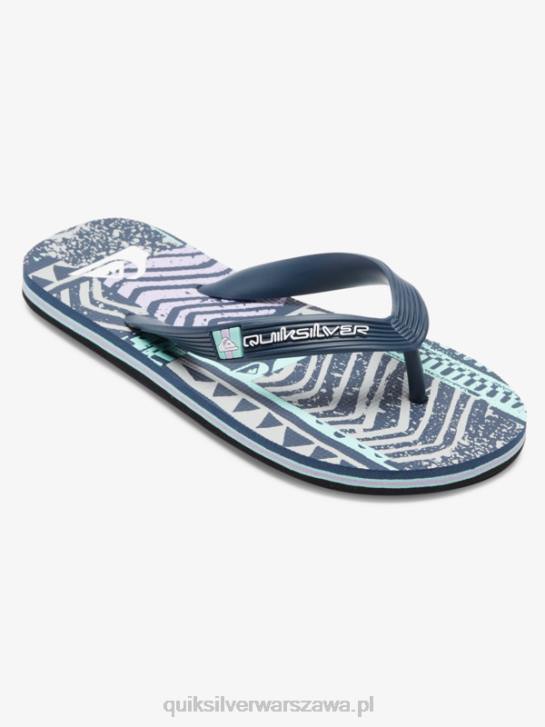 chłopcy Quiksilver 8-16 klapek molokai 4DBV2028 czarny szary