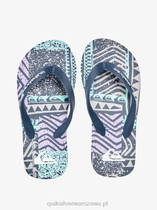 chłopcy Quiksilver 8-16 klapek molokai 4DBV2028 czarny szary