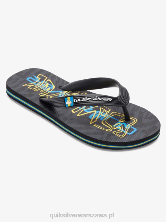 chłopcy Quiksilver 8-16 klapek molokai 4DBV2029 czarny