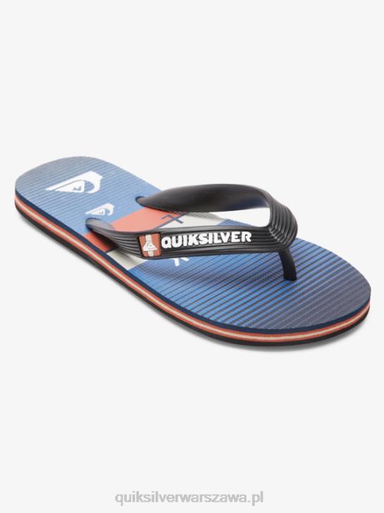 chłopcy Quiksilver 8-16 klapek molokai 4DBV2030 czarno-niebieski