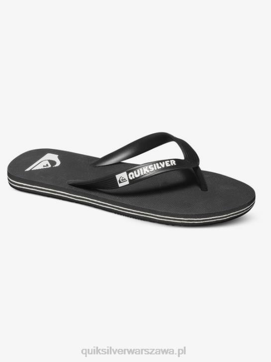 chłopcy Quiksilver 8-16 klapek molokai 4DBV2106 czarny biały