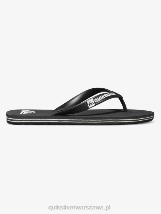chłopcy Quiksilver 8-16 klapek molokai 4DBV2106 czarny biały