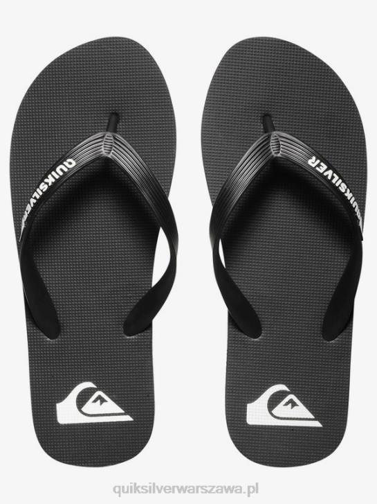 chłopcy Quiksilver 8-16 klapek molokai 4DBV2106 czarny biały