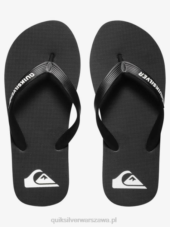 chłopcy Quiksilver 8-16 klapek molokai 4DBV2106 czarny biały