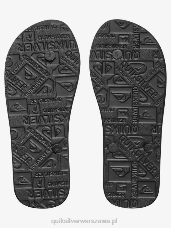 chłopcy Quiksilver 8-16 klapek molokai 4DBV2106 czarny biały