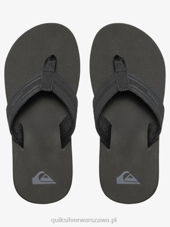 chłopcy Quiksilver 8-16 sandałów z kluczem małpim 4DBV2285 czarny brązowy