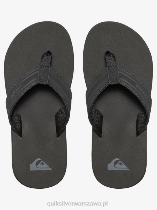 chłopcy Quiksilver 8-16 sandałów z kluczem małpim 4DBV2285 czarny brązowy