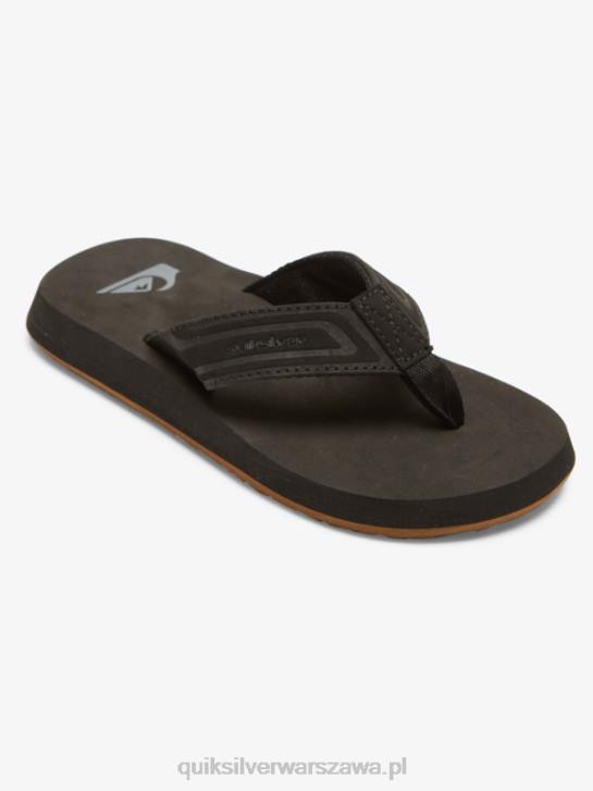 chłopcy Quiksilver 8-16 sandałów z rdzeniem małpiego klucza 4DBV2181 czarny