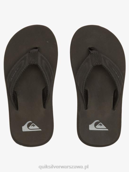 chłopcy Quiksilver 8-16 sandałów z rdzeniem małpiego klucza 4DBV2181 czarny