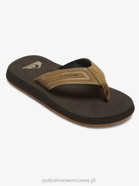 chłopcy Quiksilver 8-16 sandałów z rdzeniem małpiego klucza 4DBV2182 opalenizna 1