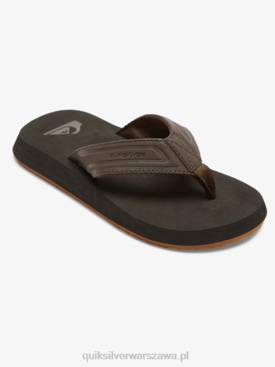 chłopcy Quiksilver 8-16 sandałów z rdzeniem małpiego klucza 4DBV2183 brązowy 1