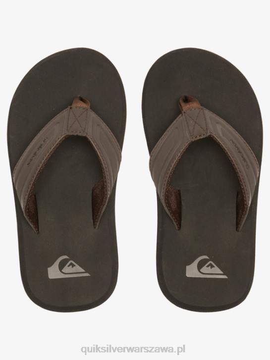 chłopcy Quiksilver 8-16 sandałów z rdzeniem małpiego klucza 4DBV2183 brązowy 1