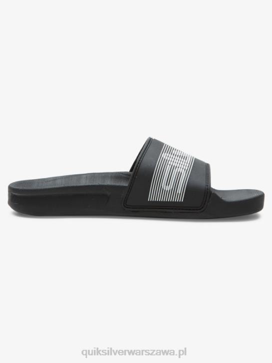 chłopcy Quiksilver 8-16 sandały z napisem Rivi 4DBV2161 czarny