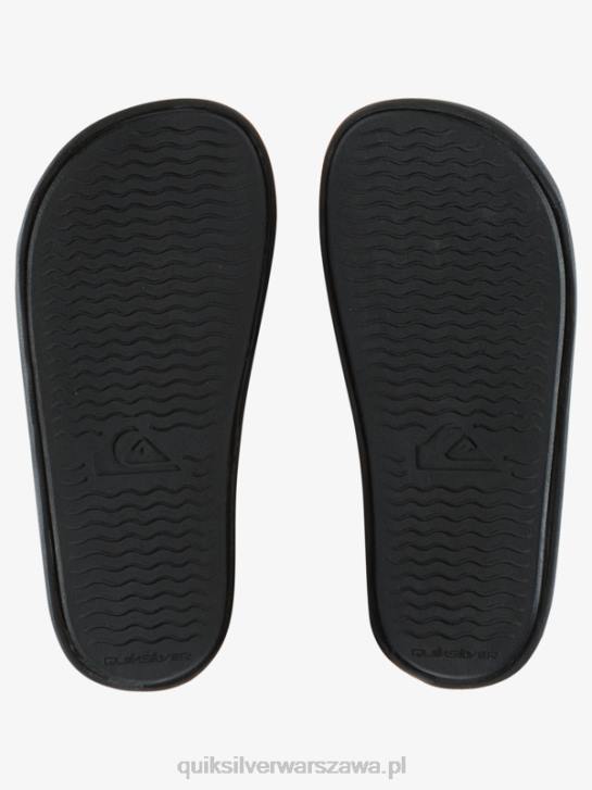 chłopcy Quiksilver 8-16 sandały z napisem Rivi 4DBV2161 czarny