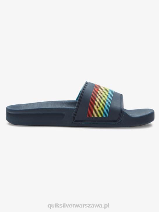 chłopcy Quiksilver 8-16 sandały z napisem Rivi 4DBV2162 niebieski 2