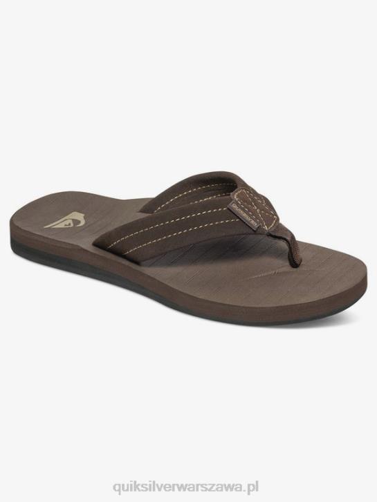 chłopcy Quiksilver 8-16 sandały z zamszowej skóry Carver 4DBV2283 demitasse - solidny