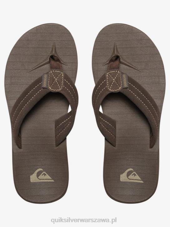 chłopcy Quiksilver 8-16 sandały z zamszowej skóry Carver 4DBV2283 demitasse - solidny