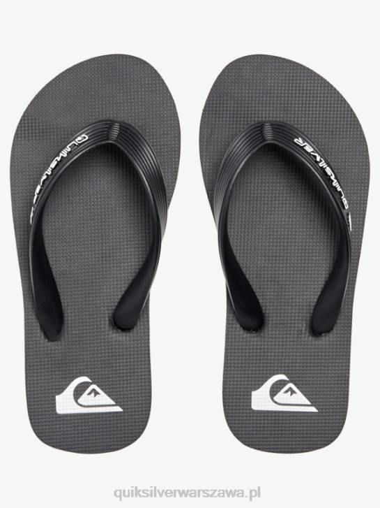 chłopcy Quiksilver Japonki z rdzeniem molokai 8-16 4DBV2168 czarny
