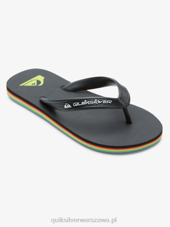 chłopcy Quiksilver Japonki z rdzeniem molokai 8-16 4DBV2169 czarny