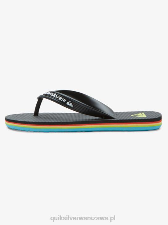 chłopcy Quiksilver Japonki z rdzeniem molokai 8-16 4DBV2169 czarny
