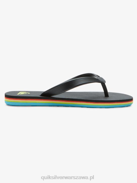 chłopcy Quiksilver Japonki z rdzeniem molokai 8-16 4DBV2169 czarny