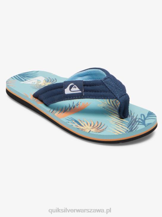chłopcy Quiksilver Luźne sandały molokai 8-16 4DBV1991 niebieski 2
