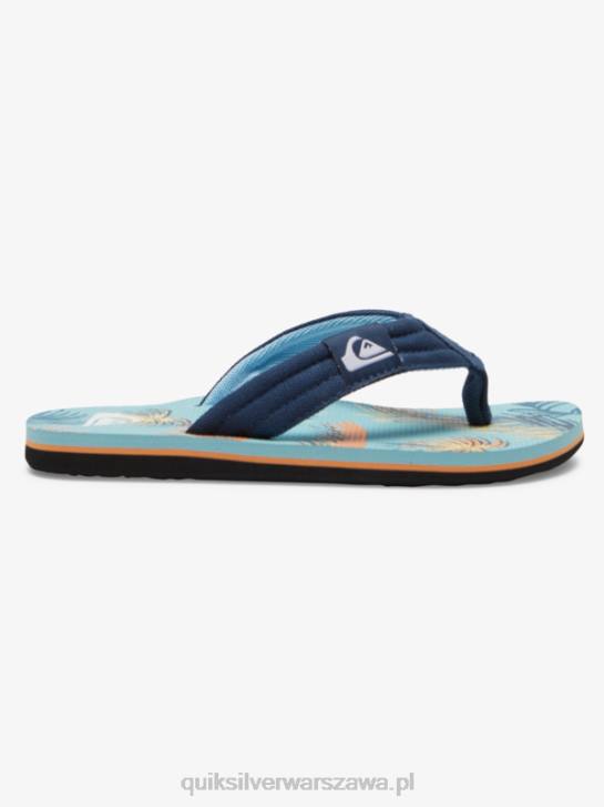chłopcy Quiksilver Luźne sandały molokai 8-16 4DBV1991 niebieski 2