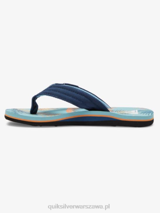 chłopcy Quiksilver Luźne sandały molokai 8-16 4DBV1991 niebieski 2