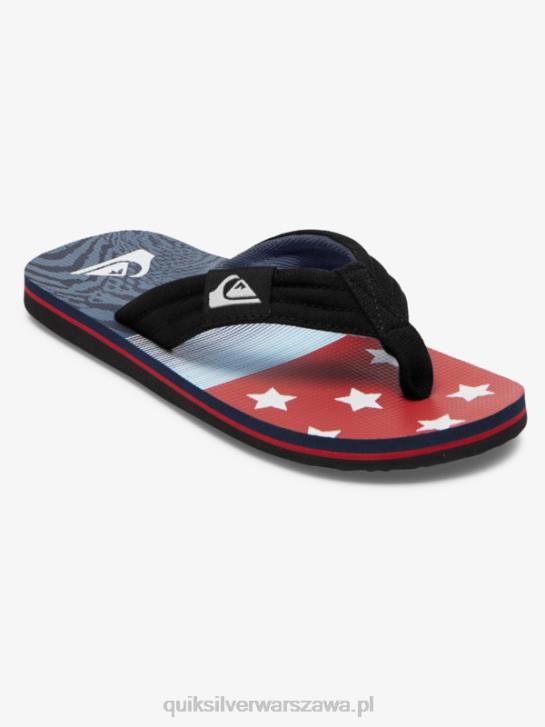 chłopcy Quiksilver Luźne sandały molokai 8-16 4DBV1992 niebieski 3