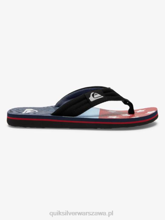 chłopcy Quiksilver Luźne sandały molokai 8-16 4DBV1992 niebieski 3