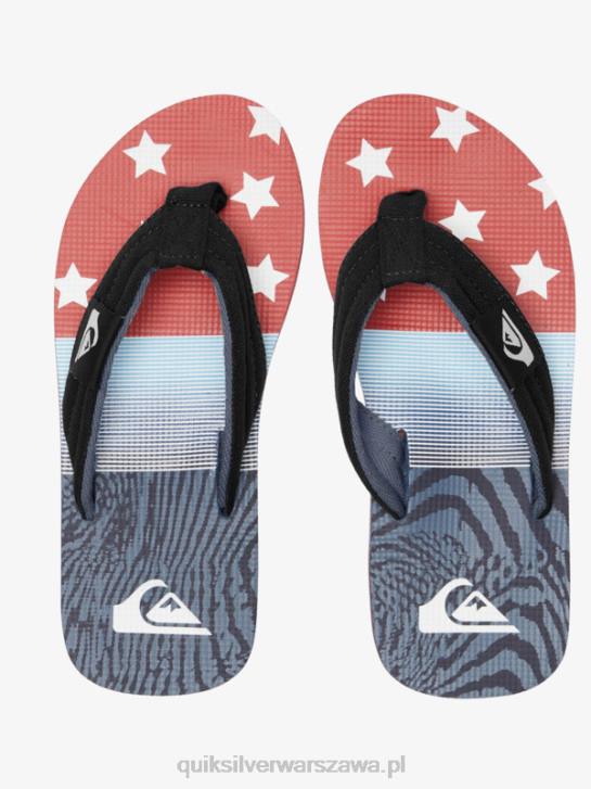chłopcy Quiksilver Luźne sandały molokai 8-16 4DBV1992 niebieski 3