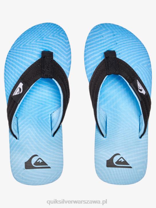 chłopcy Quiksilver Luźne sandały molokai 8-16 4DBV1996 niebieski 7