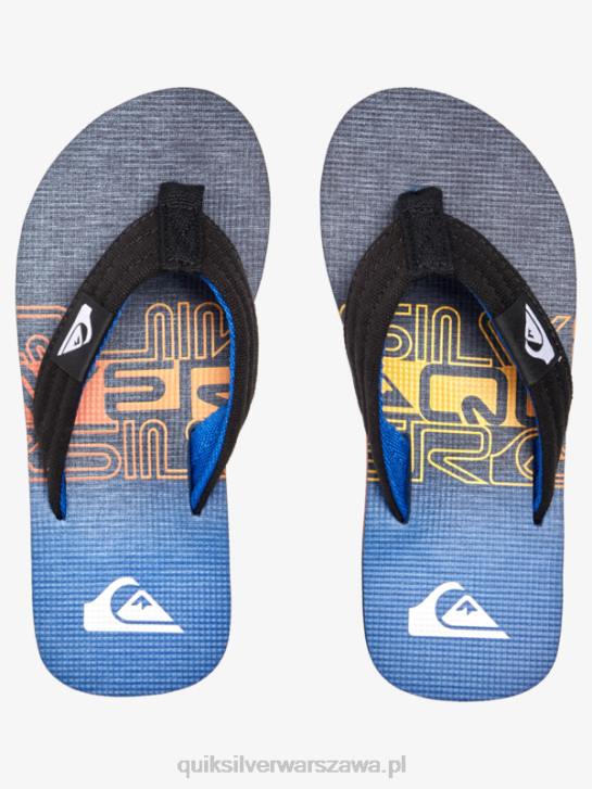 chłopcy Quiksilver Luźne sandały molokai 8-16 4DBV1998 niebieski 6