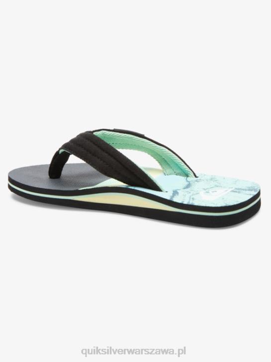 chłopcy Quiksilver Podstawowe sandały molokai 8-16 4DBV2249 zielony 1