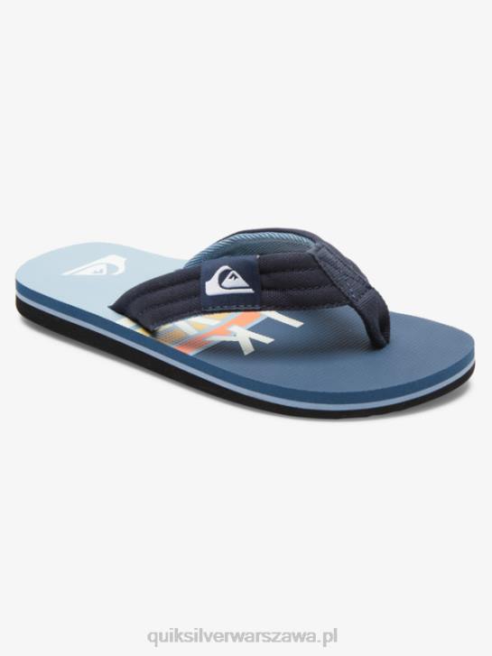chłopcy Quiksilver Podstawowe sandały molokai 8-16 4DBV2250 niebieski 3