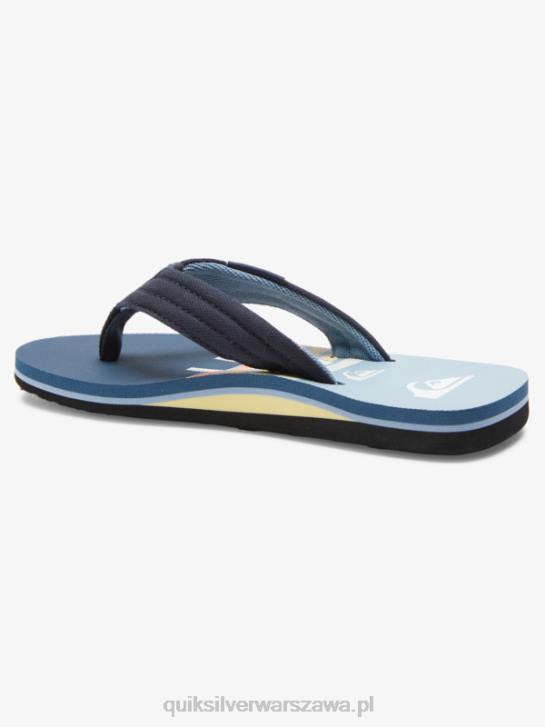chłopcy Quiksilver Podstawowe sandały molokai 8-16 4DBV2250 niebieski 3