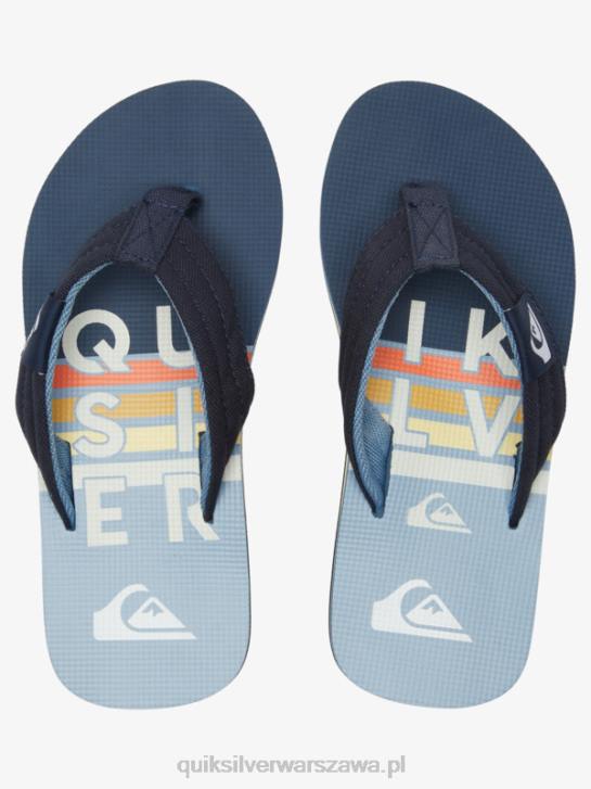 chłopcy Quiksilver Podstawowe sandały molokai 8-16 4DBV2250 niebieski 3