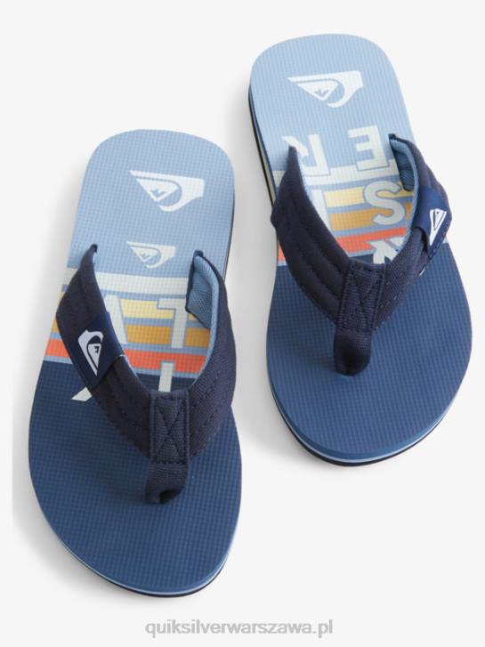 chłopcy Quiksilver Podstawowe sandały molokai 8-16 4DBV2250 niebieski 3