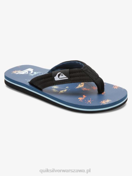 chłopcy Quiksilver Podstawowe sandały molokai 8-16 4DBV2251 niebieski 4