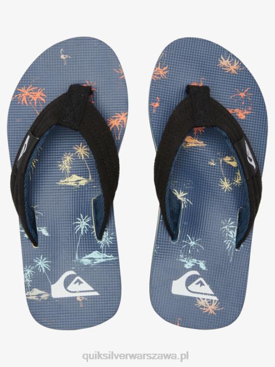 chłopcy Quiksilver Podstawowe sandały molokai 8-16 4DBV2251 niebieski 4