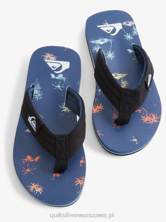 chłopcy Quiksilver Podstawowe sandały molokai 8-16 4DBV2251 niebieski 4
