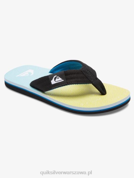 chłopcy Quiksilver Podstawowe sandały molokai 8-16 4DBV2252 niebiesko-żółty