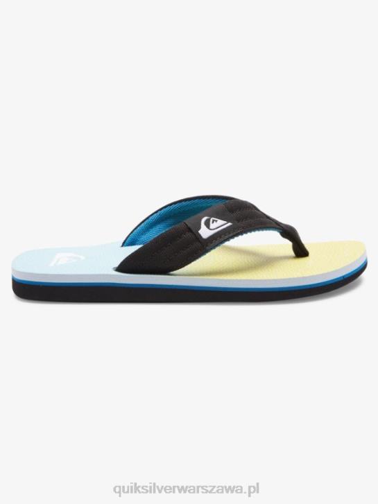 chłopcy Quiksilver Podstawowe sandały molokai 8-16 4DBV2252 niebiesko-żółty