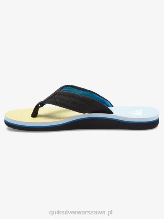 chłopcy Quiksilver Podstawowe sandały molokai 8-16 4DBV2252 niebiesko-żółty