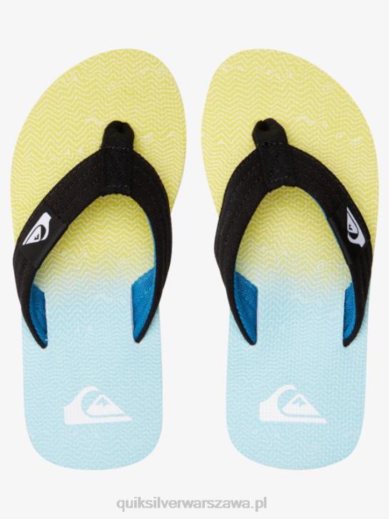 chłopcy Quiksilver Podstawowe sandały molokai 8-16 4DBV2252 niebiesko-żółty